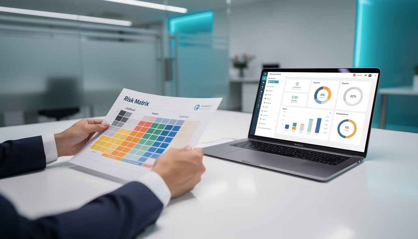 Auditoria previdenciária com matriz de risco e governança executiva